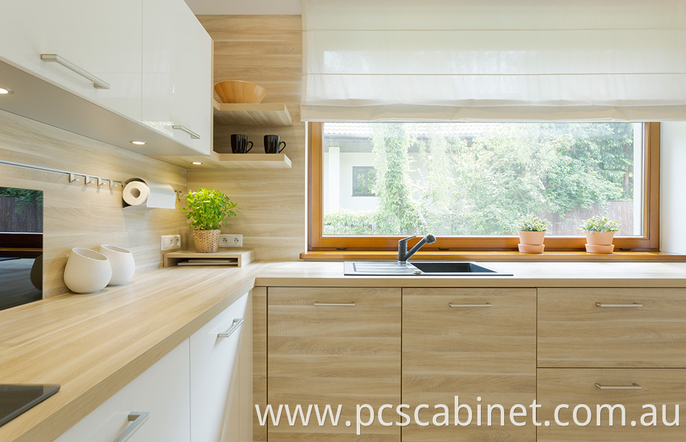 Modern Kitchen With Wooden Cabinets